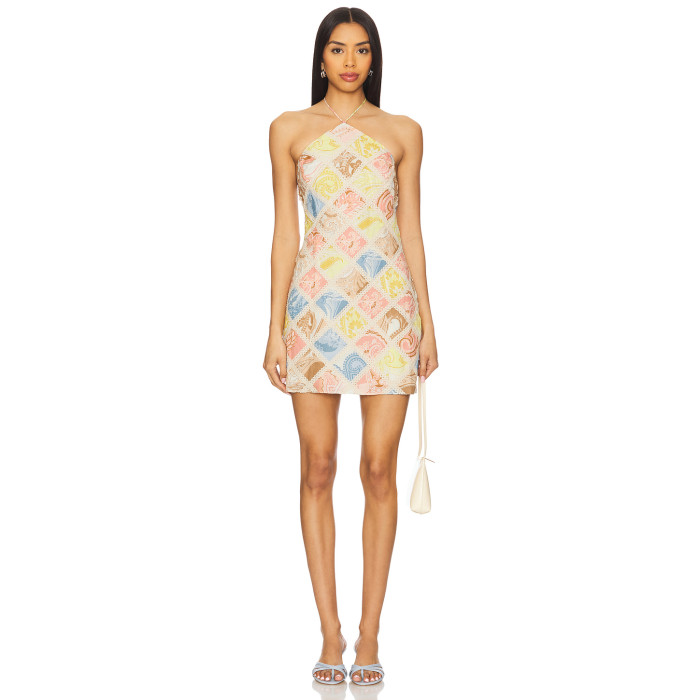 New fashion Romantic Sexy High quality Backless Sleeveless Fashionable Woman's Mini Dress