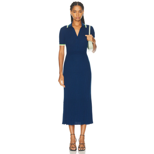 Chic Bodycon Fashionable V neckline High quality Sexy New fashion Woman's Midi Dress