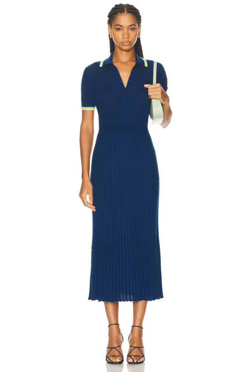 Chic Bodycon Fashionable V neckline High quality Sexy New fashion Woman's Midi Dress