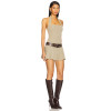 Sexy High quality Elegant Halter neckline Backless Sleeveless Woman's Mini Dress