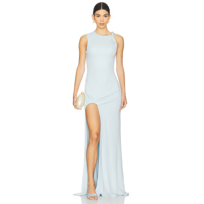 Stylish Exquisite Fashionable Side slit Sleeveless Hot sale Stylish Woman's Maxi Dress
