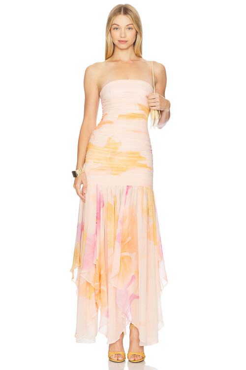 Sleeveless High quality Charming Elegant Halter neckline beautiful Woman's Long Dress