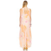 Sleeveless High quality Charming Elegant Halter neckline beautiful Woman's Long Dress