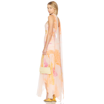 Sleeveless High quality Charming Elegant Halter neckline beautiful Woman's Long Dress