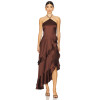 Hot sale Fashionable Sexy Exquisite Chic High quality Woman's Halterneck Long Dress