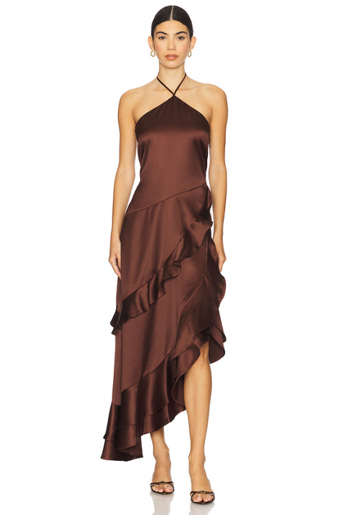 Hot sale Fashionable Sexy Exquisite Chic High quality Woman's Halterneck Long Dress