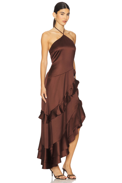 Hot sale Fashionable Sexy Exquisite Chic High quality Woman's Halterneck Long Dress