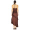Hot sale Fashionable Sexy Exquisite Chic High quality Woman's Halterneck Long Dress
