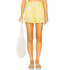 Vacation style Elasticized waistband Floral patterns Side pockets Lightweight Woman's Shorts