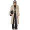High quality Wide lapels Double breasted Oversized Chic Casual Woman's Trench Coat