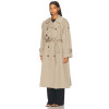 High quality Wide lapels Double breasted Oversized Chic Casual Woman's Trench Coat