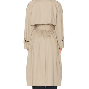 High quality Wide lapels Double breasted Oversized Chic Casual Woman's Trench Coat