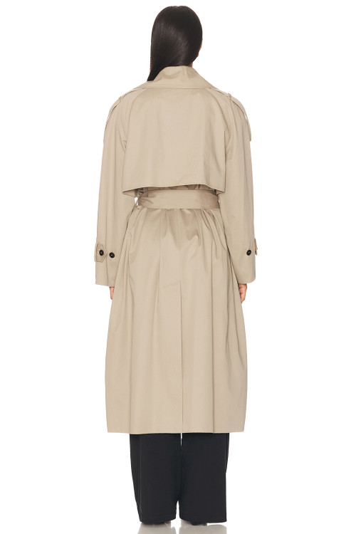 High quality Wide lapels Double breasted Oversized Chic Casual Woman's Trench Coat