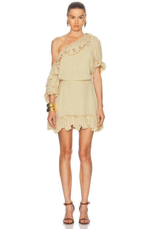 One shoulder Romantic Lightweight Elegant Sexy Versatile Freedom Woman's Mini Dress
