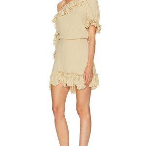 One shoulder Romantic Lightweight Elegant Sexy Versatile Freedom Woman's Mini Dress