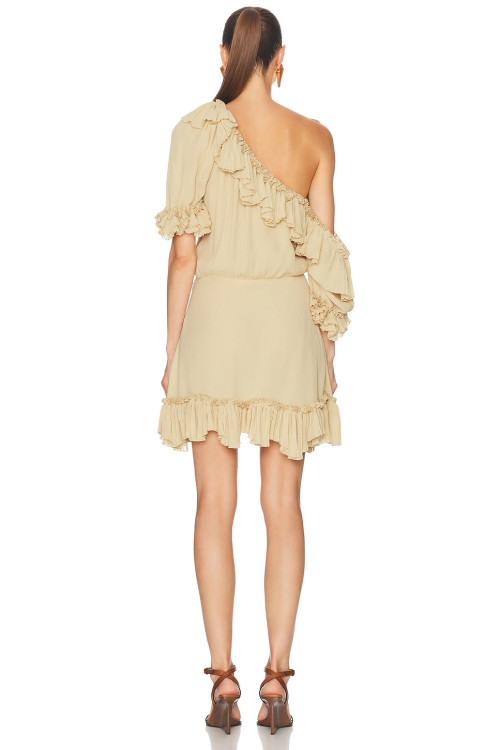 One shoulder Romantic Lightweight Elegant Sexy Versatile Freedom Woman's Mini Dress