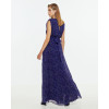 Sexy Purple V neckline Sleeveless Side slit Elegant High quality Woman's Long Dress