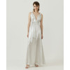 High quality Halter neckline Open back Elastic waist Regular fit Woman's Maxi Dress