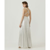 High quality Halter neckline Open back Elastic waist Regular fit Woman's Maxi Dress