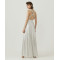 China manufactory Halter neckline Open back Elastic waist Regular fit Woman's Maxi Dress
