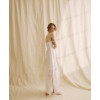 Open back Adjustable straps Side slit Distinctive embroidery pattern Woman's Long Dress