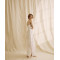 Open back Adjustable straps Side slit Distinctive embroidery pattern Woman's Long Dress