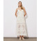 Open back Adjustable straps Side slit Distinctive embroidery pattern Woman's Long Dress
