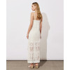 Open back Adjustable straps Side slit Distinctive embroidery pattern Woman's Long Dress