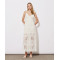 Open back Adjustable straps Side slit Distinctive embroidery pattern Woman's Long Dress