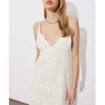 Open back Adjustable straps Side slit Distinctive embroidery pattern Woman's Long Dress