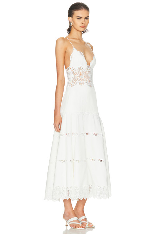 Spaghetti strap V neckline Backless Sleeveless Exquisite High quality Woman's Lace Dress