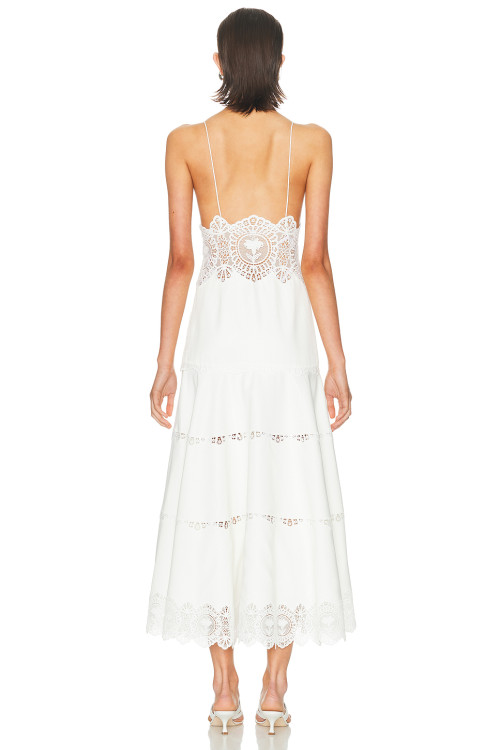 Spaghetti strap V neckline Backless Sleeveless Exquisite High quality Woman's Lace Dress