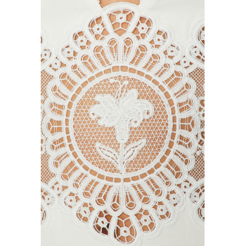 Spaghetti strap V neckline Backless Sleeveless Exquisite High quality Woman's Lace Dress