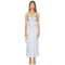 V neckline High quality Sleeveless Sexy Party Style Open back Woman's Long Dress