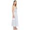 V neckline High quality Sleeveless Sexy Party Style Open back Woman's Long Dress