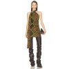 2025 New fashion Snake print pattern High quality Open back Sexy Elegant Woman's Mini Dress