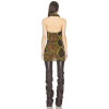 2025 New fashion Snake print pattern High quality Open back Sexy Elegant Woman's Mini Dress