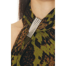 2025 Customized Snake print pattern High quality Open back Sexy Elegant Woman's Mini Dress