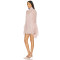 Tiered ruffle sleeves Back bow detail Sheer lace sleeves High neckline Woman's Mini Dress