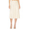 Lace trimmed Luxurious Graceful Smooth Flowy Timeless Elegant Silky Woman's Midi Skirt