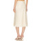 Lace trimmed Luxurious Graceful Smooth Flowy Timeless Elegant Silky Woman's Midi Skirt