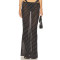 High quality Polka dot Sexy Elegant See through Romantic Charming Woman's Maxi Skirt