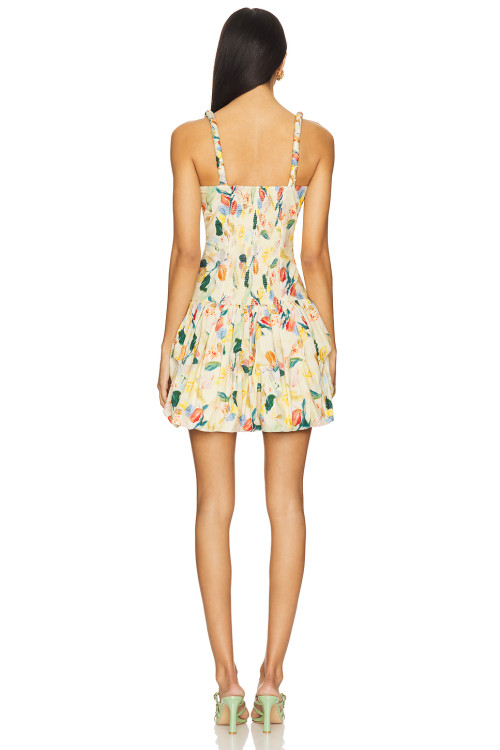 High quality Camisole Printed Sexy Elegant Backless Sleeveless Woman's Mini Dress