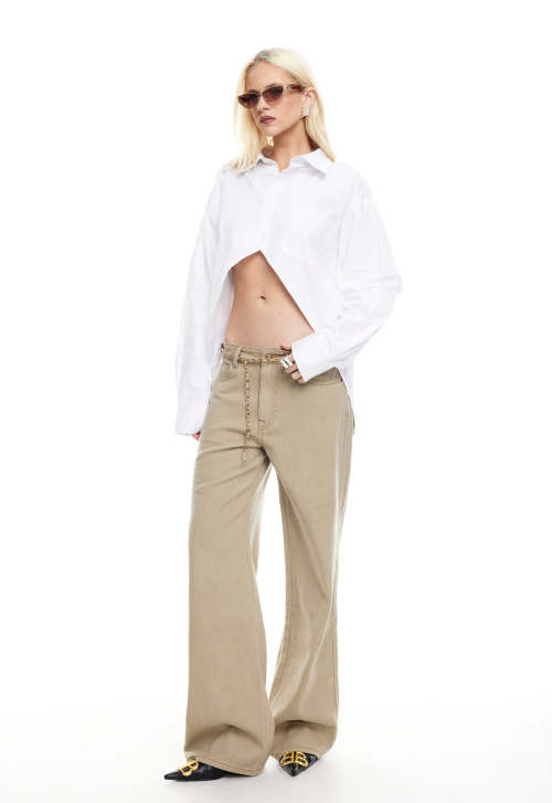 Customized Elegant Crop top Fashionable Exquisite Chic 2025 New Fashion Woman's Blouses