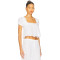 Oversized Feminine Square neckline Lace trims Elegant  Casual Comfortable Woman's Blouses