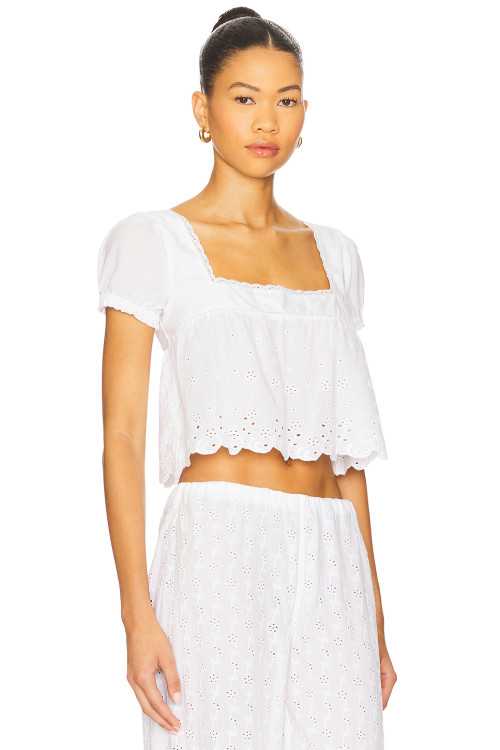 Oversized Feminine Square neckline Lace trims Elegant  Casual Comfortable Woman's Blouses