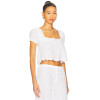 Oversized Feminine Square neckline Lace trims Elegant Casual Comfortable Woman's Blouses