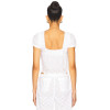 Oversized Feminine Square neckline Lace trims Elegant Casual Comfortable Woman's Blouses