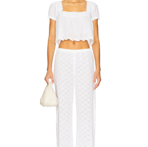 Oversized Feminine Square neckline Lace trims Elegant  Casual Comfortable Woman's Blouses