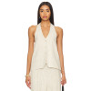 Hot sale Halter V neckline Backless Sleeveless Casual Comfortable High quality Woman's Blouses